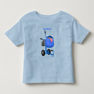 Tecknad av begynnande blå cementblandare t shirt