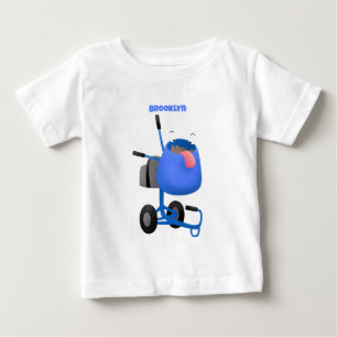 Tecknad av begynnande blå cementblandare t shirt