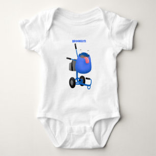 Tecknad av begynnande blå cementblandare t shirt