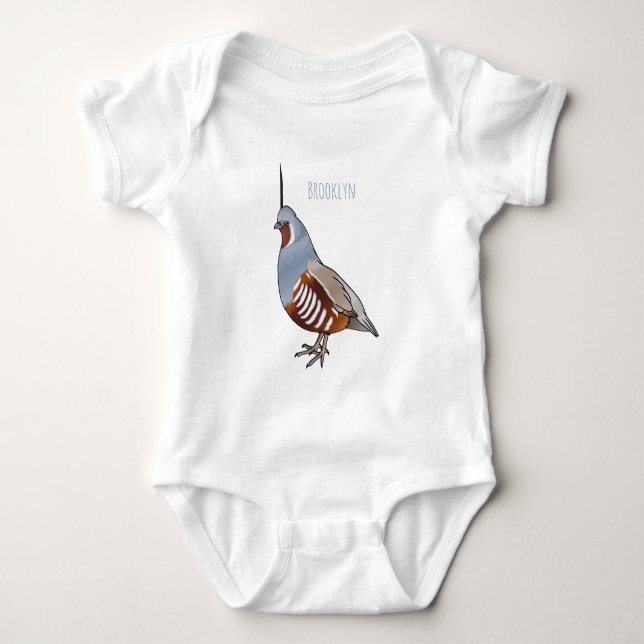 Tecknad av bergvaktelfågel t shirt (Framsida)