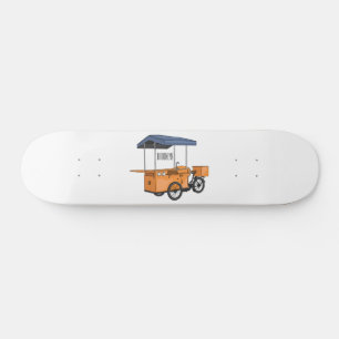 Tecknad av bike food cart mini skateboard bräda 18,5 cm