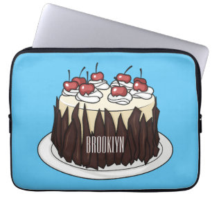Tecknad av Black Forest tårta Laptop Fodral