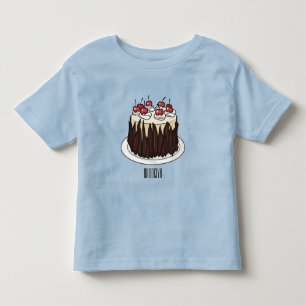 Tecknad av Black Forest tårta T Shirt