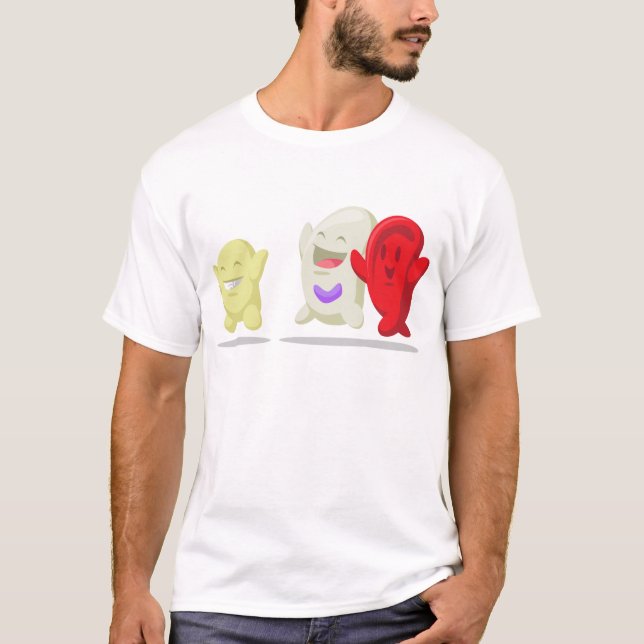 Tecknad av blodcellen - Erythrocytes, Leukocytes, Tröja (Framsida)