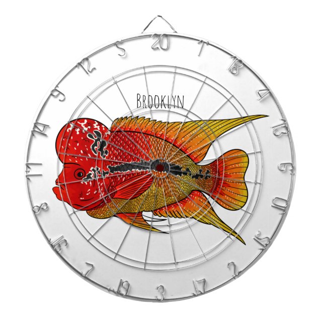Tecknad av blomkål darttavla (Framsidan)