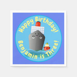 Tecknad av bogserbåtar för frakt av kryssningsfart pappersservett