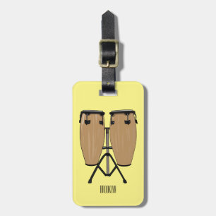 Tecknad av Bongo-trumman Bagagebricka