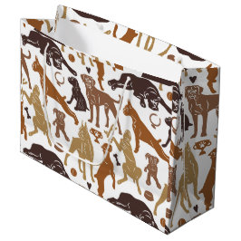 Tecknad av Boxer-hund i olika omgångar