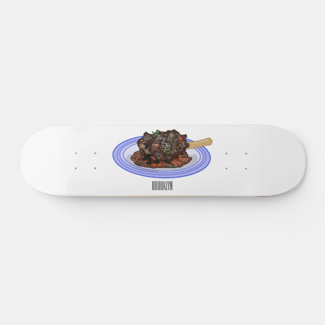 Tecknad av bromsad lammskiva mini skateboard bräda 18,5 cm (Horz)