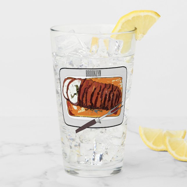 Tecknad av bröstkalkoner glaskopp (Bakside Is)