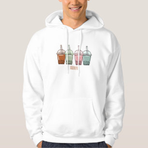 Tecknad av bubbelte hoodie