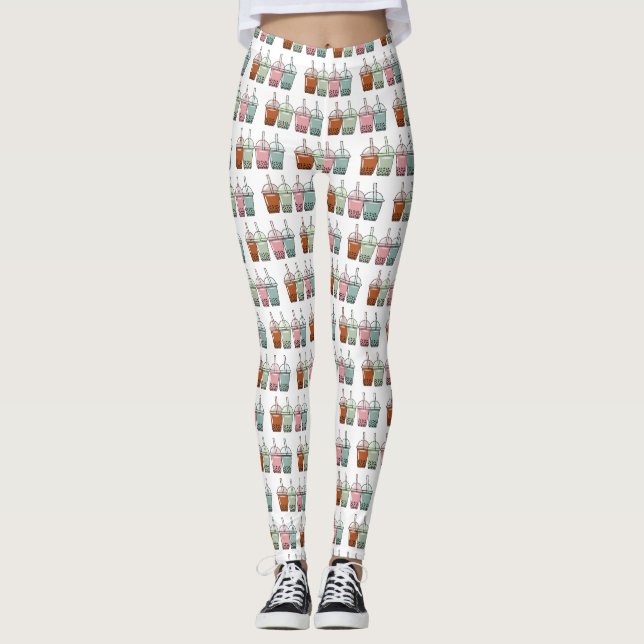 Tecknad av bubbelte leggings (Framsida)
