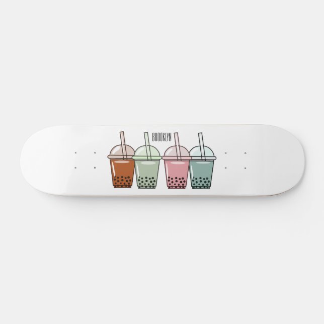 Tecknad av bubbelte mini skateboard bräda 18,5 cm (Horz)