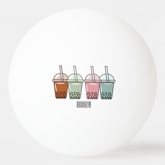 Tecknad av bubbelte pingisboll (Framsidan)