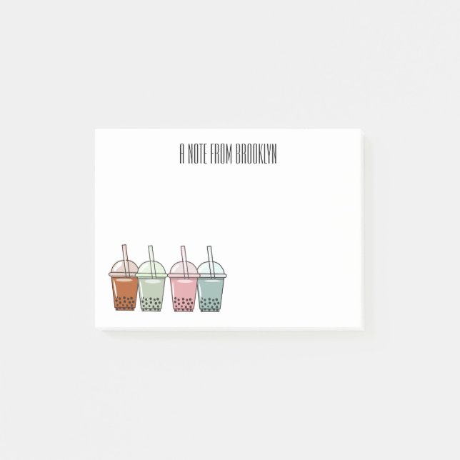 Tecknad av bubbelte post-it block (Framsida)