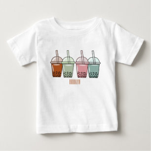 Tecknad av bubbelte t shirt
