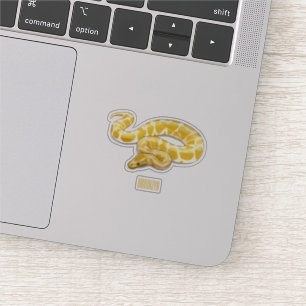 Tecknad av burmesisk python-orm klistermärken