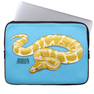 Tecknad av burmesisk python-orm laptop fodral