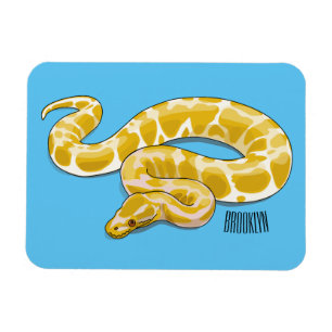Tecknad av burmesisk python-orm magnet