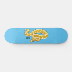 Tecknad av burmesisk python-orm mini skateboard bräda 18,5 cm