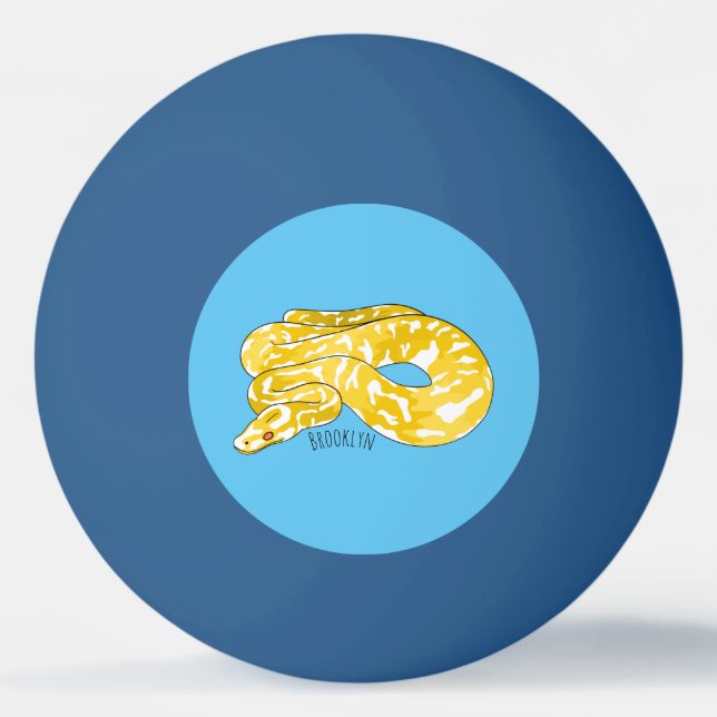 Tecknad av burmesisk python-orm pingisboll (Framsidan)