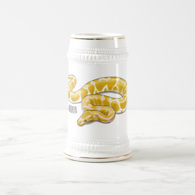 Tecknad av burmesisk python-orm sejdel (Center)