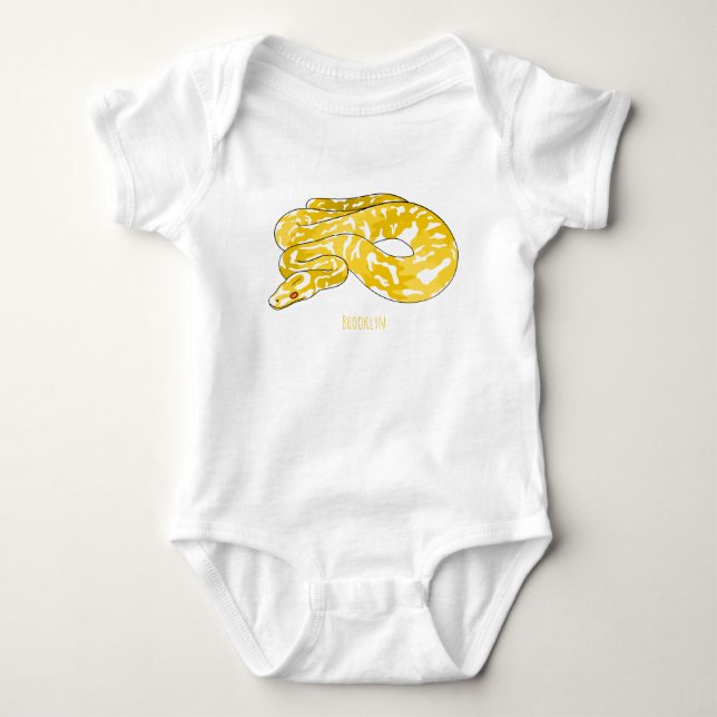 Tecknad av burmesisk python-orm t shirt (Framsida)