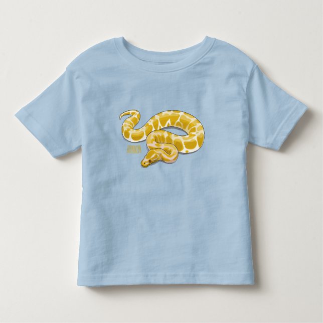 Tecknad av burmesisk python-orm t shirt (Framsida)