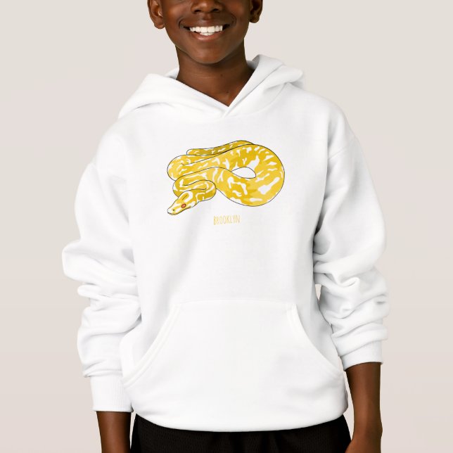 Tecknad av burmesisk python-orm t shirt (Framsida)