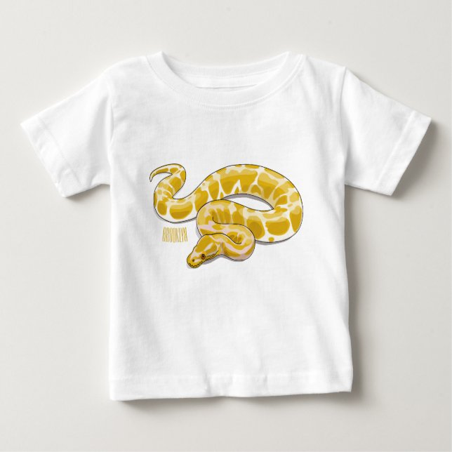 Tecknad av burmesisk python-orm t shirt (Framsida)