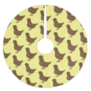 Tecknad av Chamois-polish-kyckling Julgransmatta Borstad Polyester