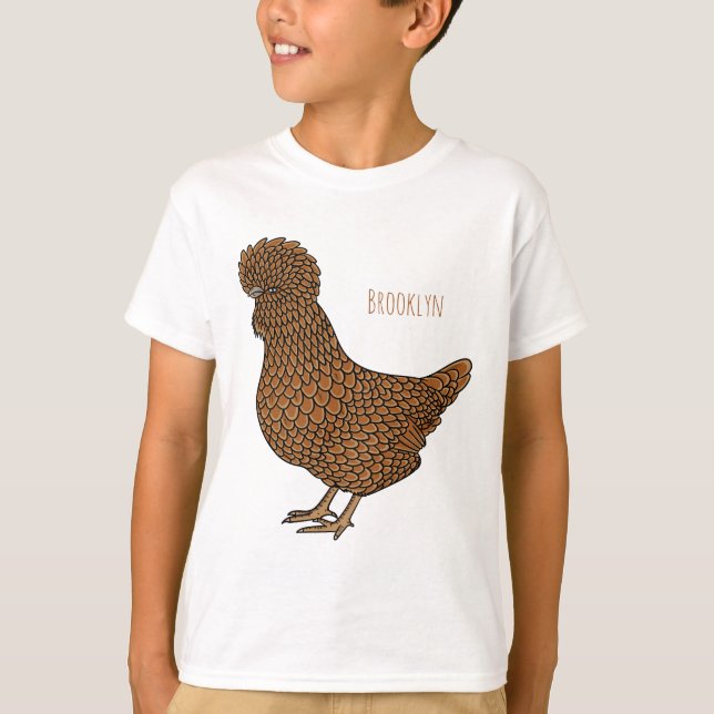 Tecknad av Chamois-polish-kyckling T Shirt (Framsida)
