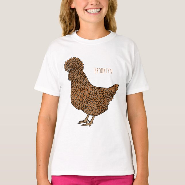 Tecknad av Chamois-polish-kyckling T Shirt (Framsida)