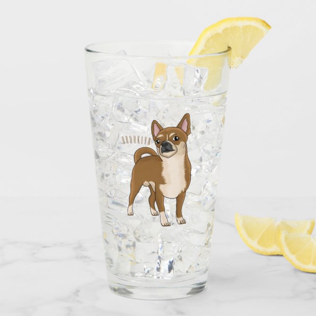 Tecknad av Chihuahua-hund Glaskopp (Bakside Is)