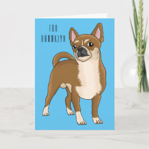 Tecknad av Chihuahua-hund Kort
