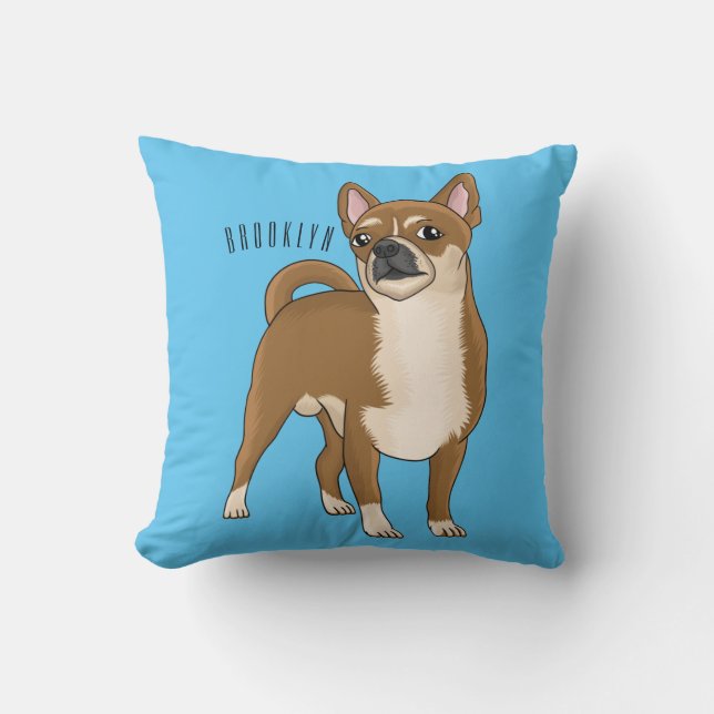 Tecknad av Chihuahua-hund Kudde (Framsida)