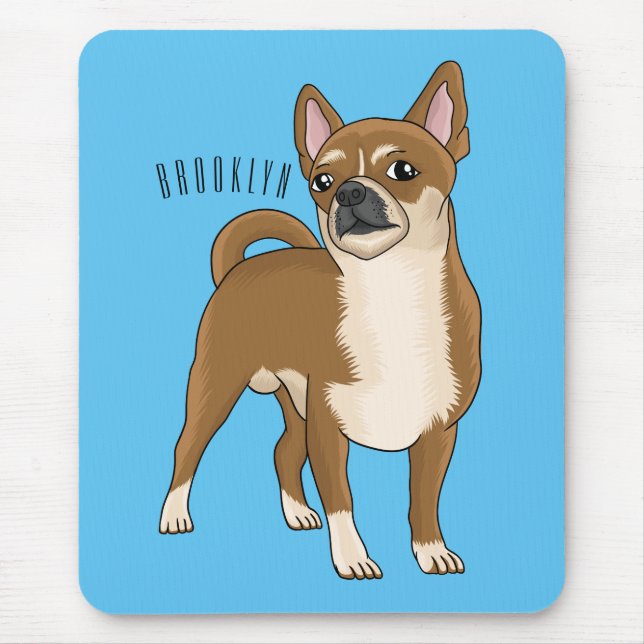Tecknad av Chihuahua-hund Musmatta (Framsidan)