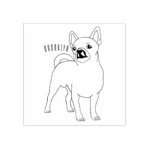 Tecknad av Chihuahua-hund Stämpel
