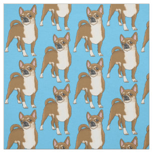 Tecknad av Chihuahua-hund Tyg