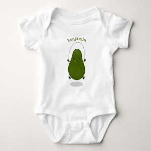 Tecknad av Cute avocado hopprepet T Shirt