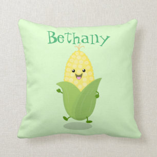 Tecknad av Cute dans kawaii maj cob Kudde
