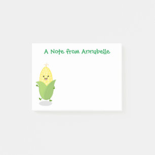 Tecknad av Cute dans kawaii maj cob Post-it Block