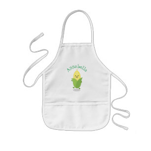 Tecknad av Cute dans maj cob Barnförkläde