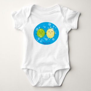 Tecknad av Cute lycklig citronkalk T Shirt