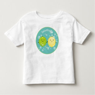 Tecknad av Cute lycklig citronkalk T Shirt