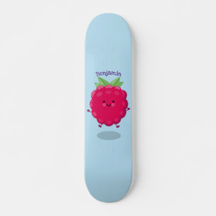 Tecknad av cute lycklig-hallon mini skateboard bräda 18,5 cm