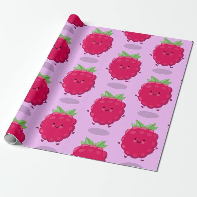 Tecknad av cute lycklig-hallon presentpapper (Utrullad)