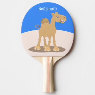 Tecknad av Cute lycklig-leende kamel Pingisracket