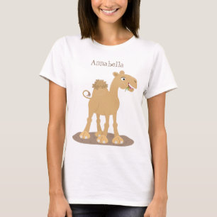 Tecknad av Cute lycklig-leende kamel T Shirt