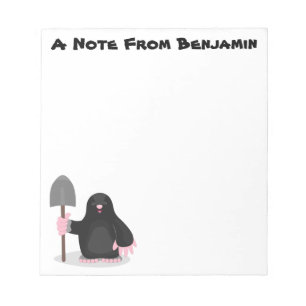 Tecknad av Cute lycklig-mole Anteckningsblock